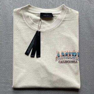 Amiri Men's New Casual Cotton T-shirt Size:Large